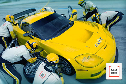 Контентный дизайн сайта «Seo-Box»