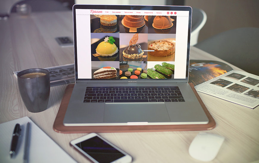 Создание лендинга для мастерской дессертов «ПРАЛИНЕ»